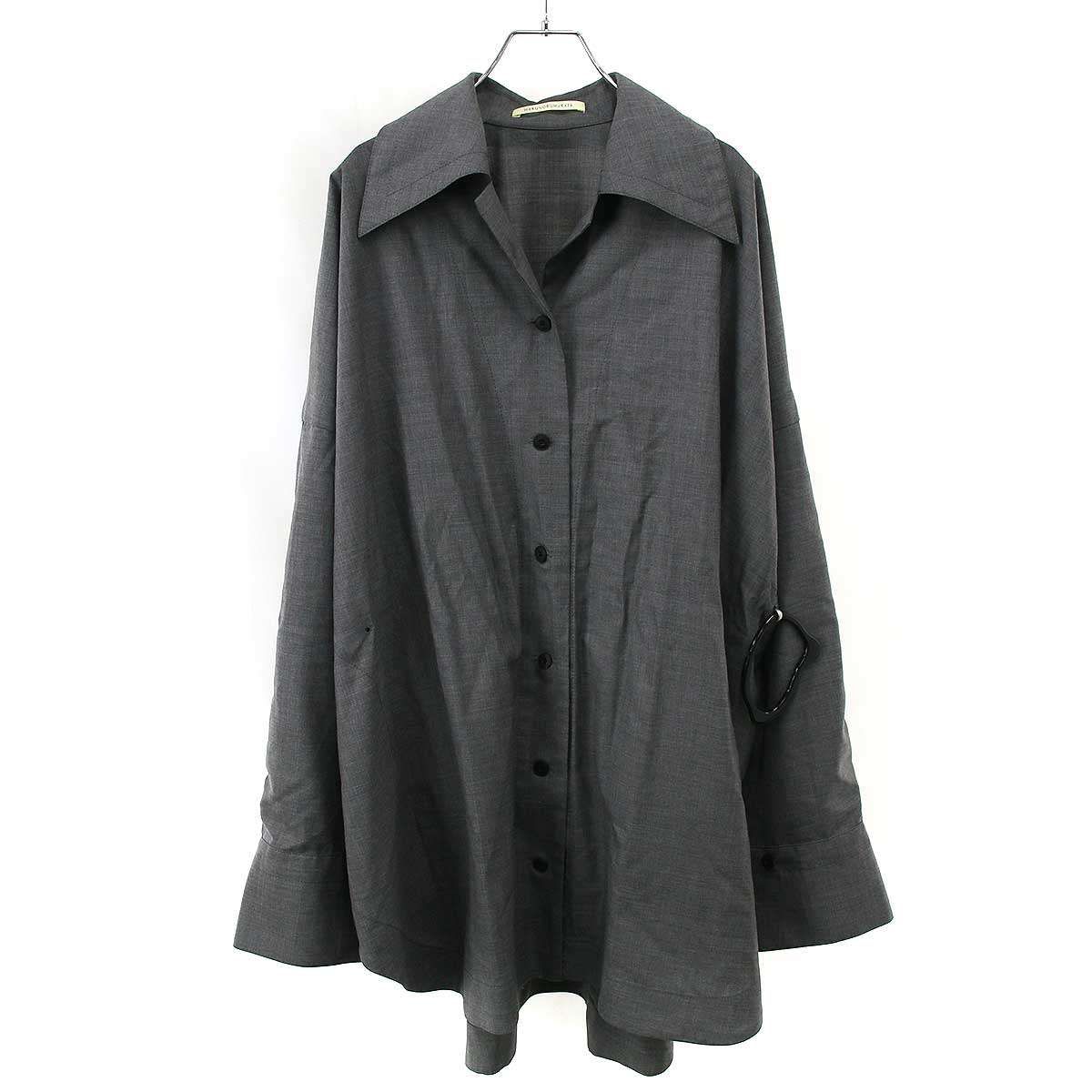 HARUNOBUMURATA ハルノブムラタ 25AW MARIALUISA WOOL GATHERED SHIRT 