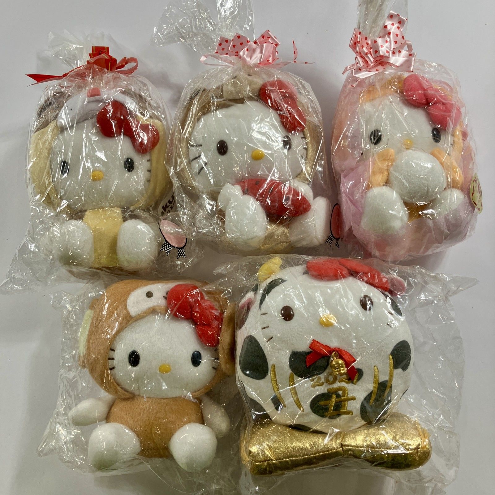 ☆ Hello Kitty ハローキティ 干支 ぬいぐるみ 5点 まとめ商品 いぬ