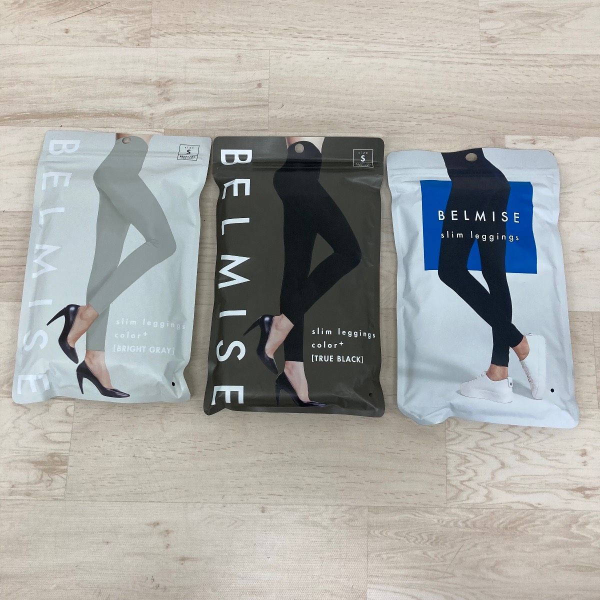未使用 まとめて3点セット ベルミス/BELMISE スリムレギンス カラー 