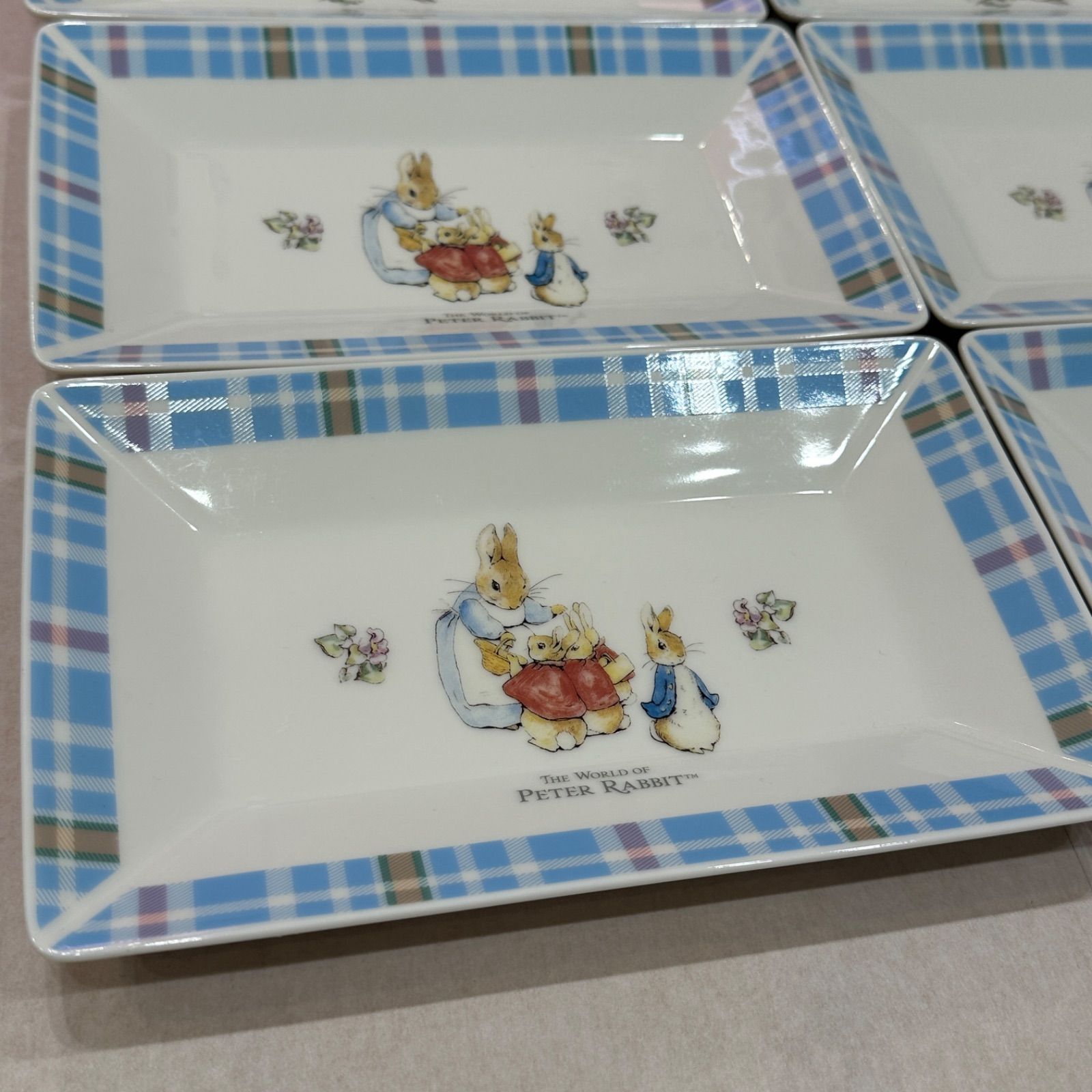 極美品】ピーターラビット 陶器 長角皿 6枚セット - メルカリ