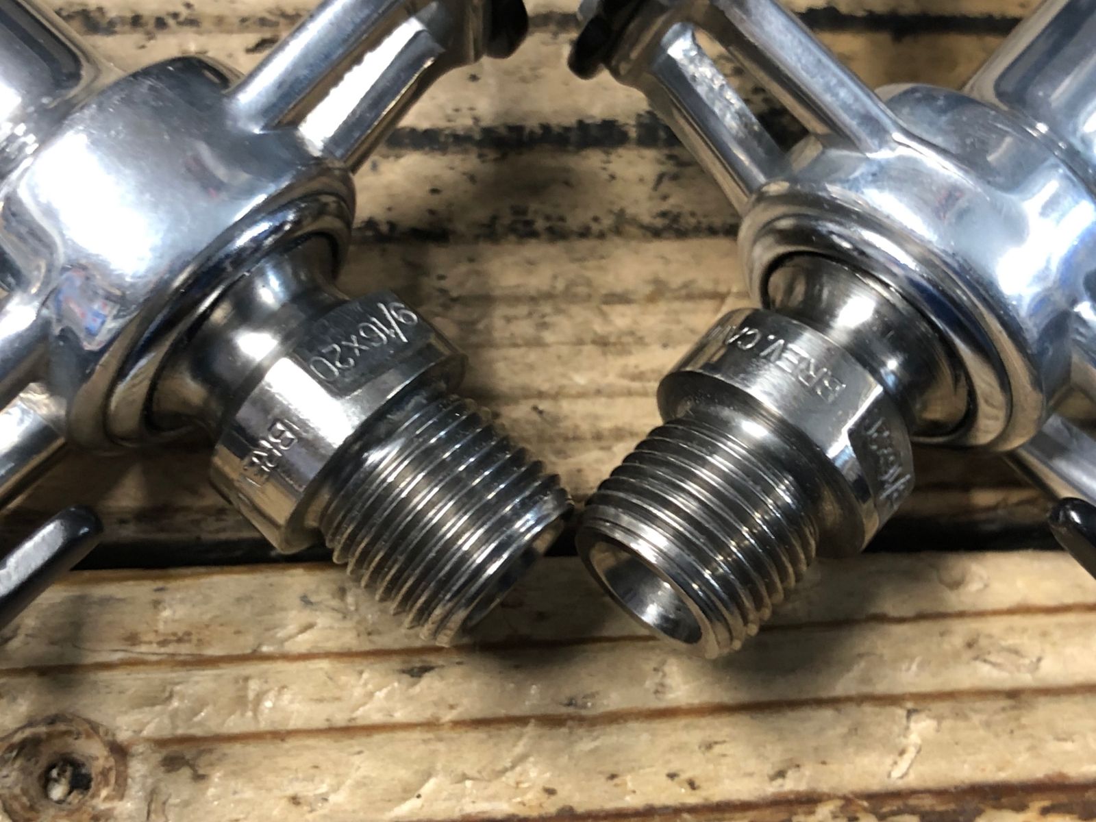KI367 カンパニョーロ CAMPAGNOLO スーパーレコード SUPER RECORD 50th フラットペダル チタンシャフト