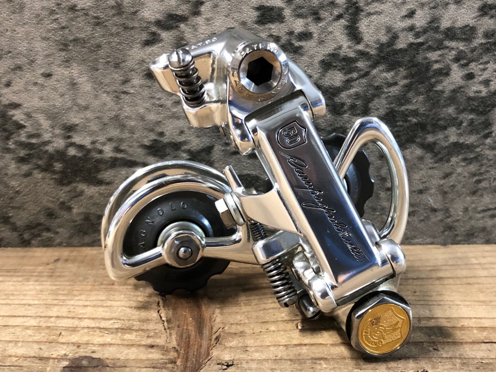 KH588 カンパニョーロ Campagnolo 50周年 スーパーレコード SUPER RECORD リアディレイラー 6/7S 未使用品