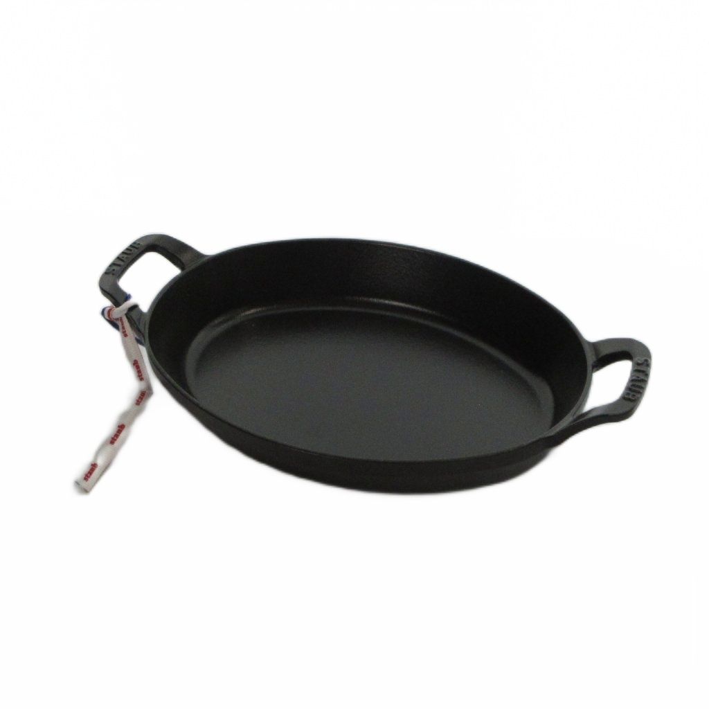 ストウブ staub 40509-341 オーバル スタッカブルディッシュ 28 cm 鋳鉄 黒 ブラック ■GY18 /MQ