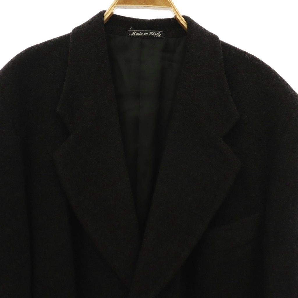 ジョルジオアルマーニ チェスターコート 50 XL イタリア製 ブラック ジョルジオアルマーニ GIORGIO ARMANI コート チェスター アウター