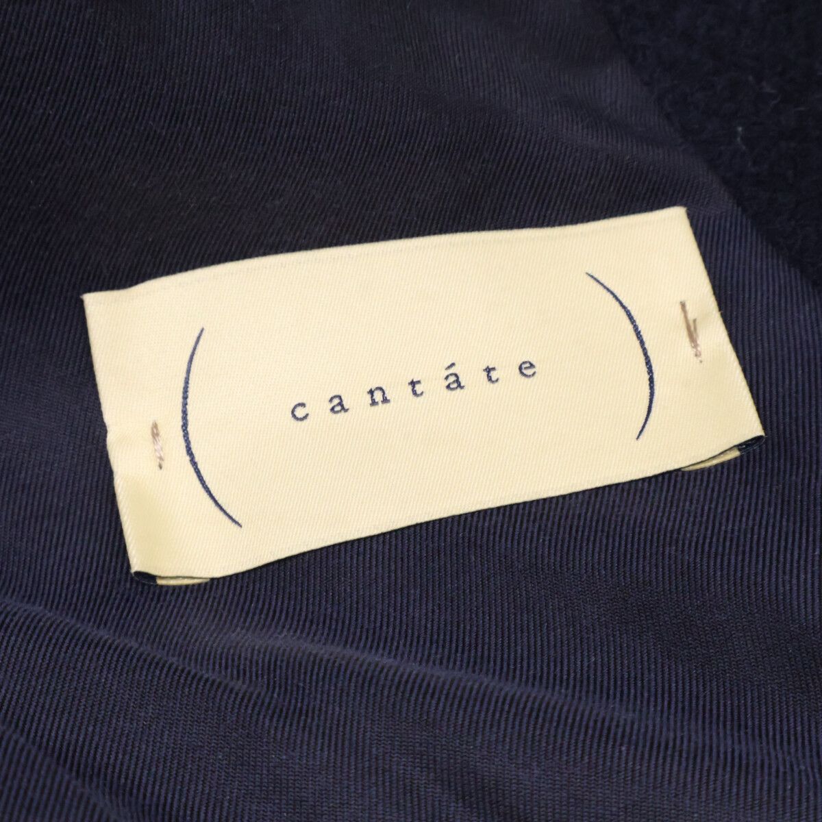 cantate カンタータ 美品 22AWCA0336 ウール x コットン パイル
