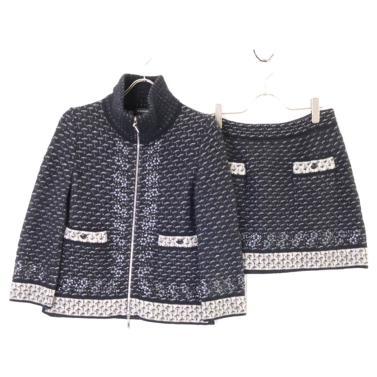 CHANEL シャネル 美品 国内正規 P39234K02786、P39241 カシミヤシルク
