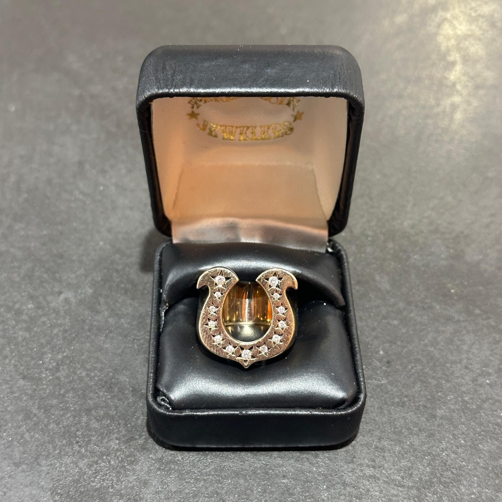 TENDERLOIN H.S RING GOLD/STONE ホースシューリング 8K 指輪