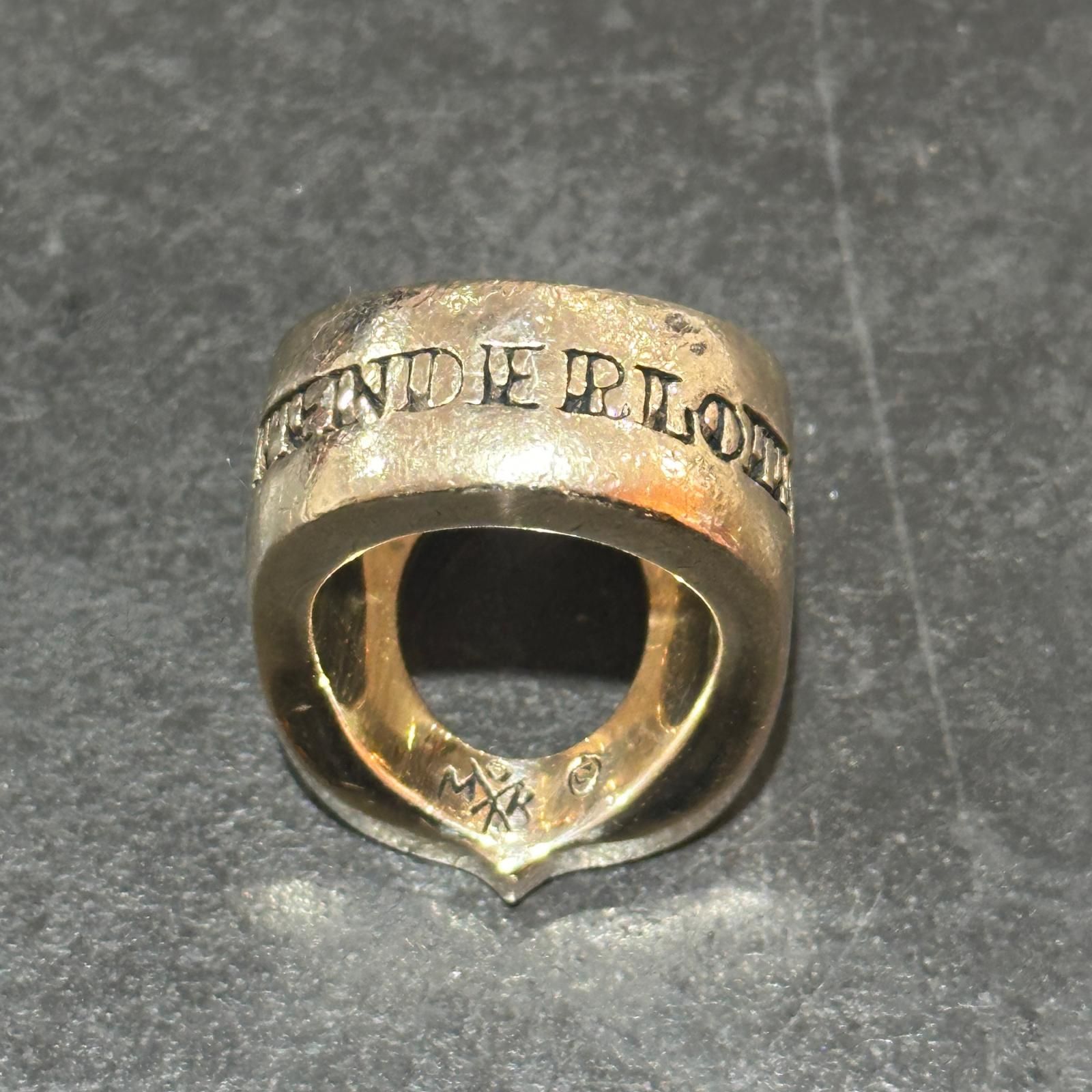 TENDERLOIN H.S RING GOLD/STONE ホースシューリング 8K 指輪