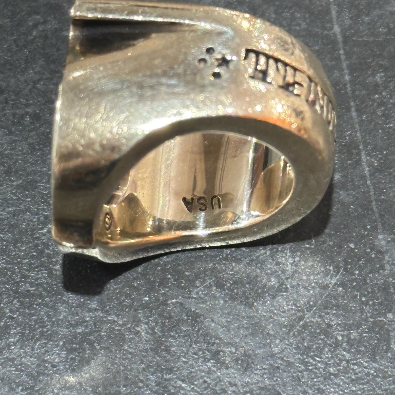 TENDERLOIN H.S RING GOLD/STONE ホースシューリング 8K 指輪