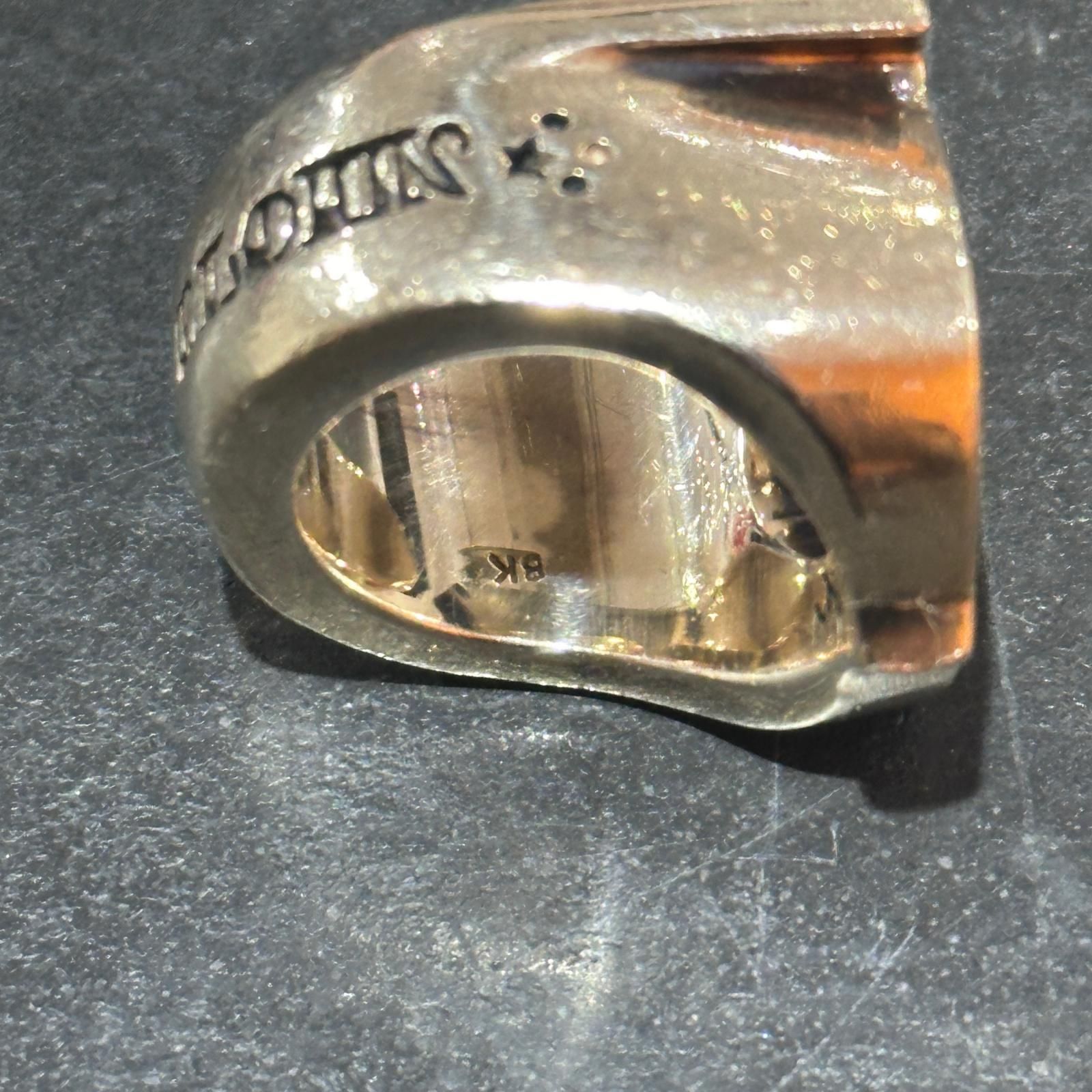 TENDERLOIN H.S RING GOLD/STONE ホースシューリング 8K 指輪