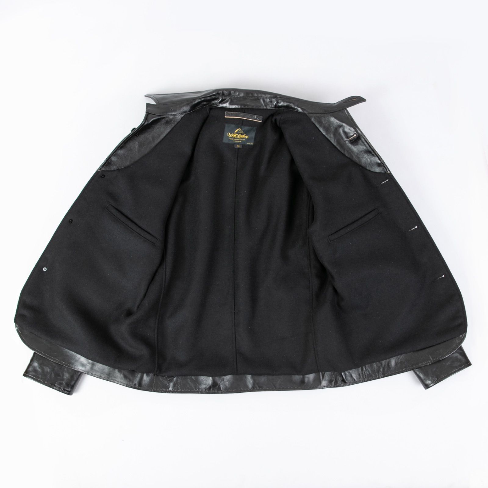 26W 茶芯ホースハイド レザーカーコート 馬革 革ジャン 46（3XL 