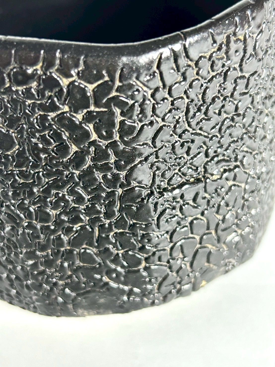 幽玄】源九郎窯 加藤健「引出黒茶盌」共箱 共布 栞 著名陶芸家 茶道具