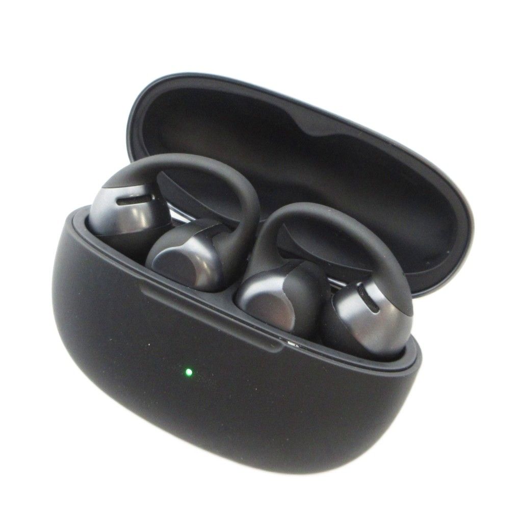 SHOKZ OpenDots ONE イヤーカフ型イヤホン ワイヤレス ロゴ 動作確認済 黒 ブラック ■GY42 /MQ