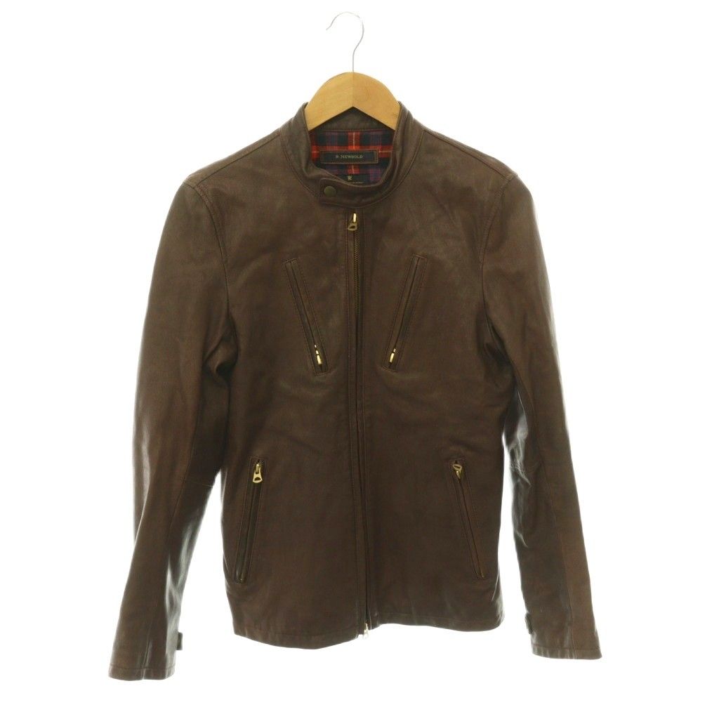 R .NEWBOLD リアルレザー シングルライダースジャケット アールニューボールド R.NEWBOLD ライダース レザージャケット 革