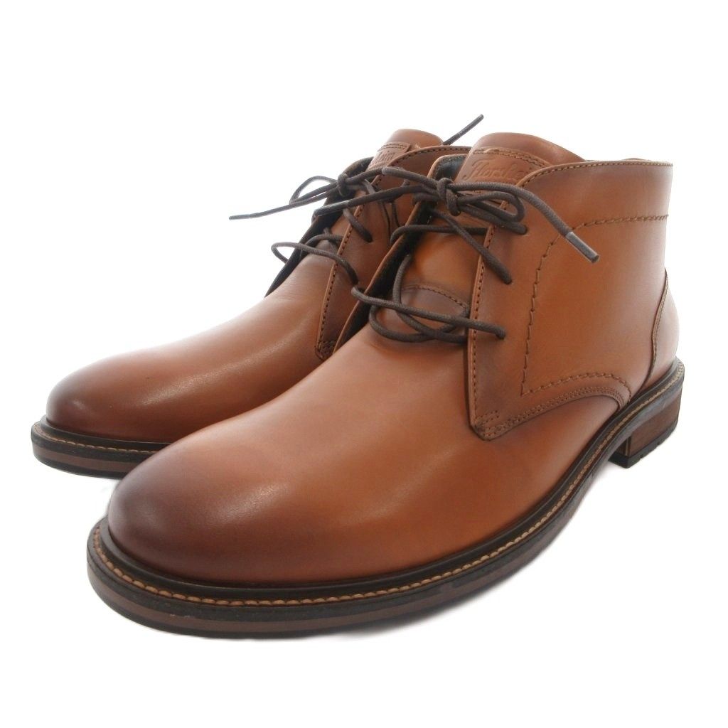 Florsheim フローシャイム タグ付き ショートブーツ レースアップ レザー 11 茶 ブラウン /FF ■GY18
