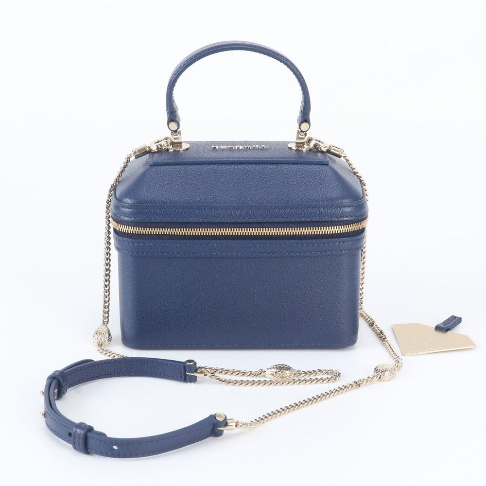 極美品 ブルガリ セルペンティ フォーエバー バニティ レザー 2WAY 