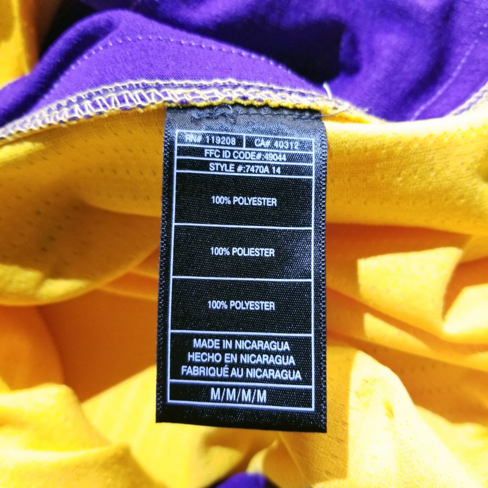 Kobe Bryant Swingman Jersey Lakers #24 adidas製 M コービー