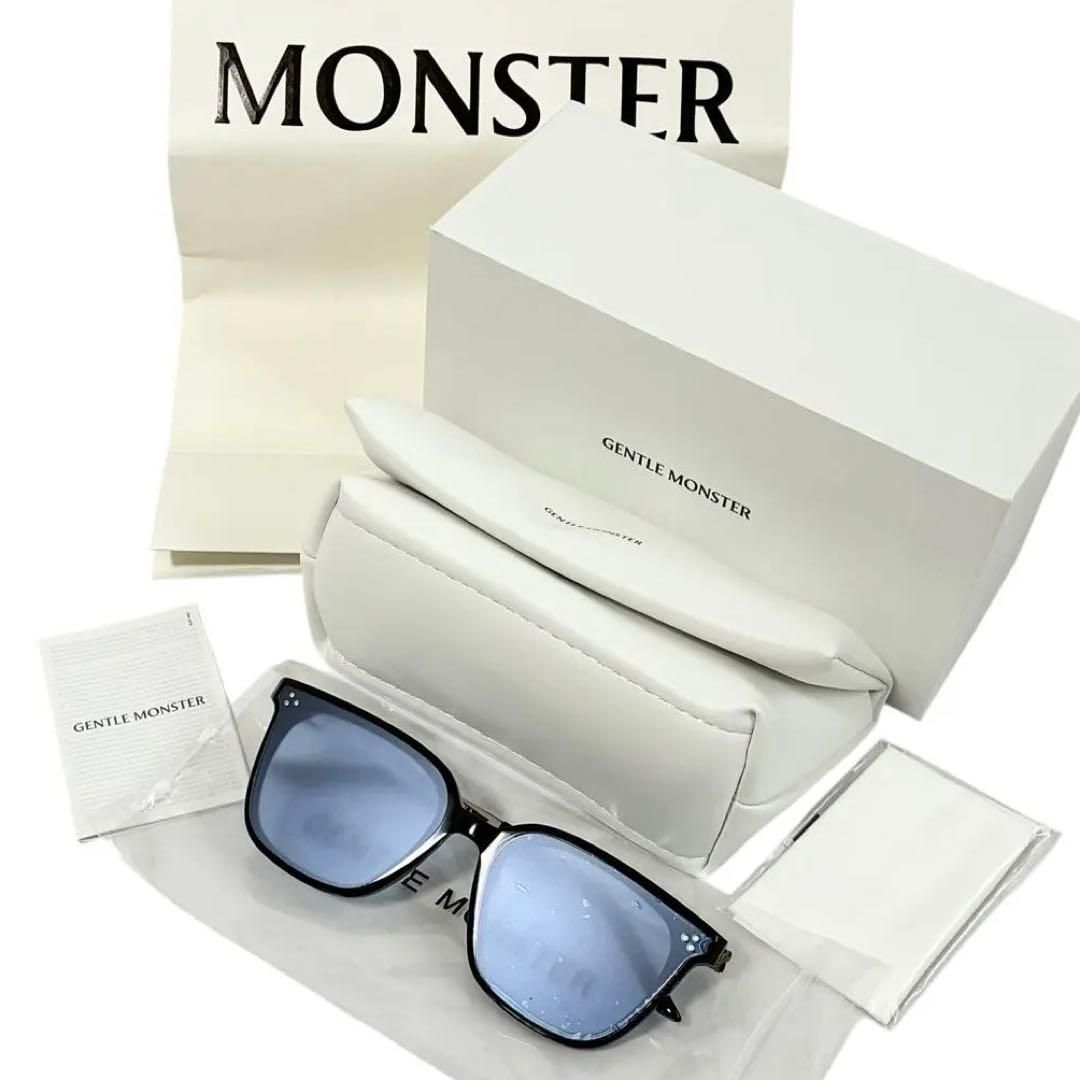 GENTLE MONSTER LA SOLA サングラス フラットレンズ 62□18-152 Col.01