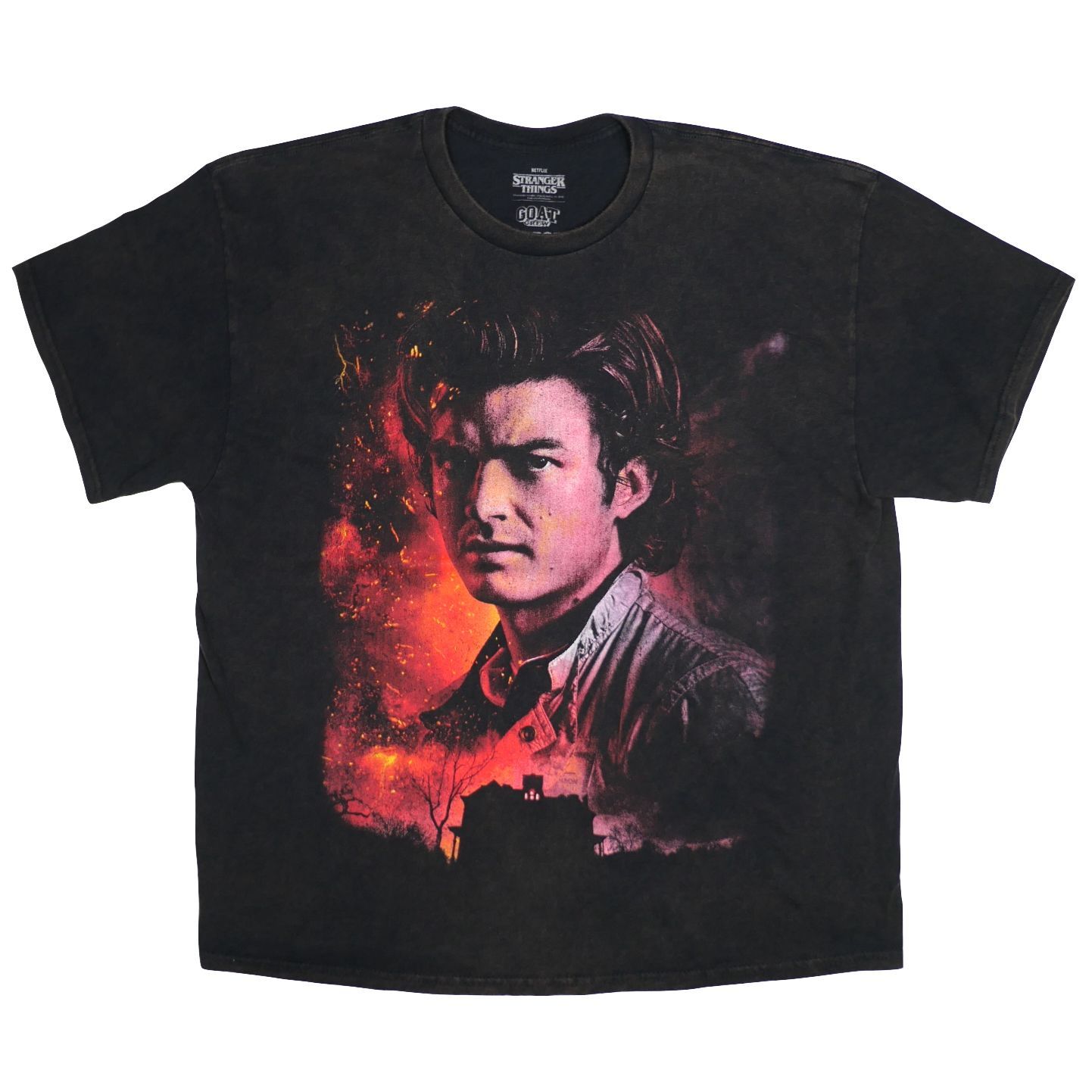 【XL】海外ドラマ Stranger Things ストレンジャーシングス スティーブ Tシャツ Goat Crew