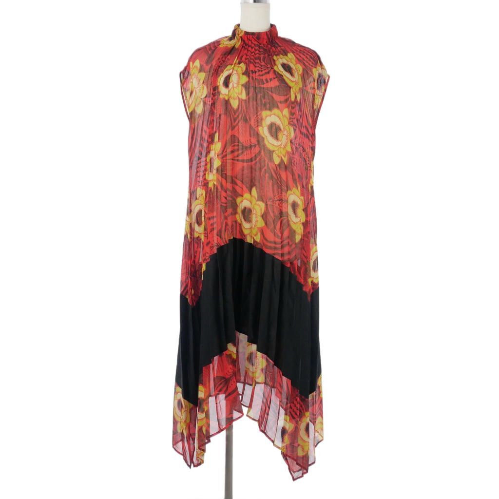 ドリスヴァンノッテン DRIES VAN NOTEN 花柄 プリーツ ワンピース