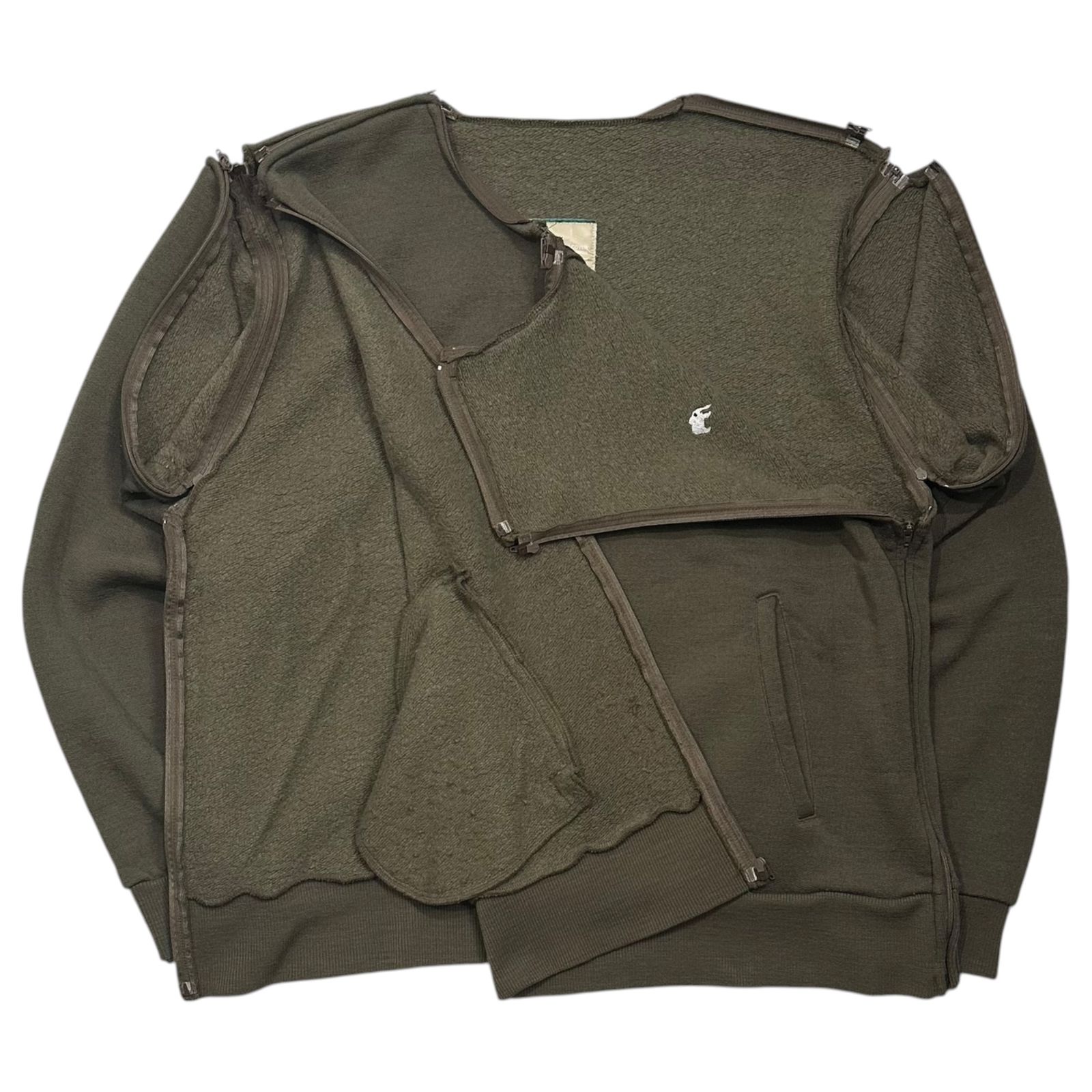 UNDERCOVER(アンダーカバー) 1999AW Small Parts Sweatshirt スモール パーツ スウェット M カーキ 90's アーカイブ