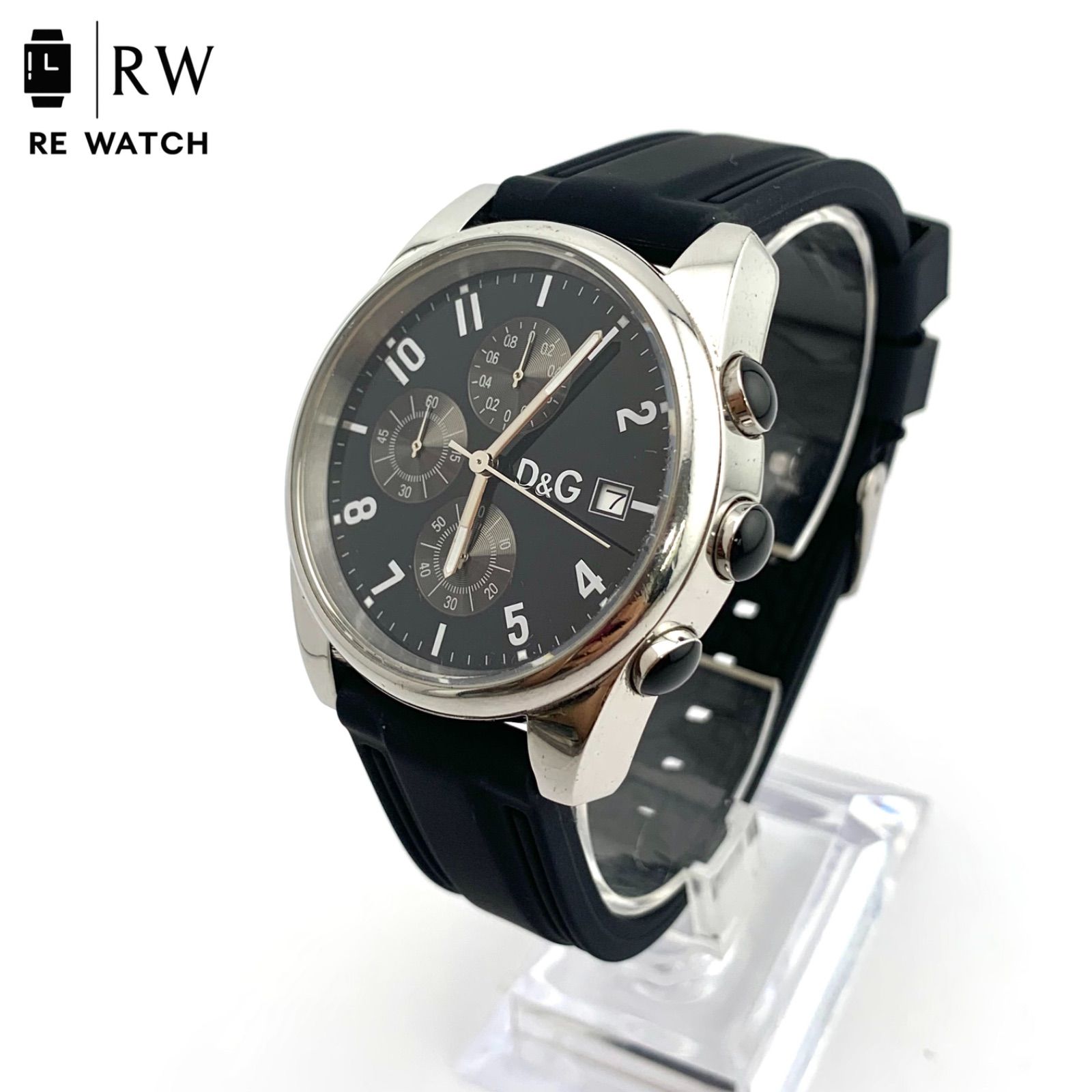 中古】D&G TIME クロノグラフ 腕時計 本体 ブラック - メルカリ