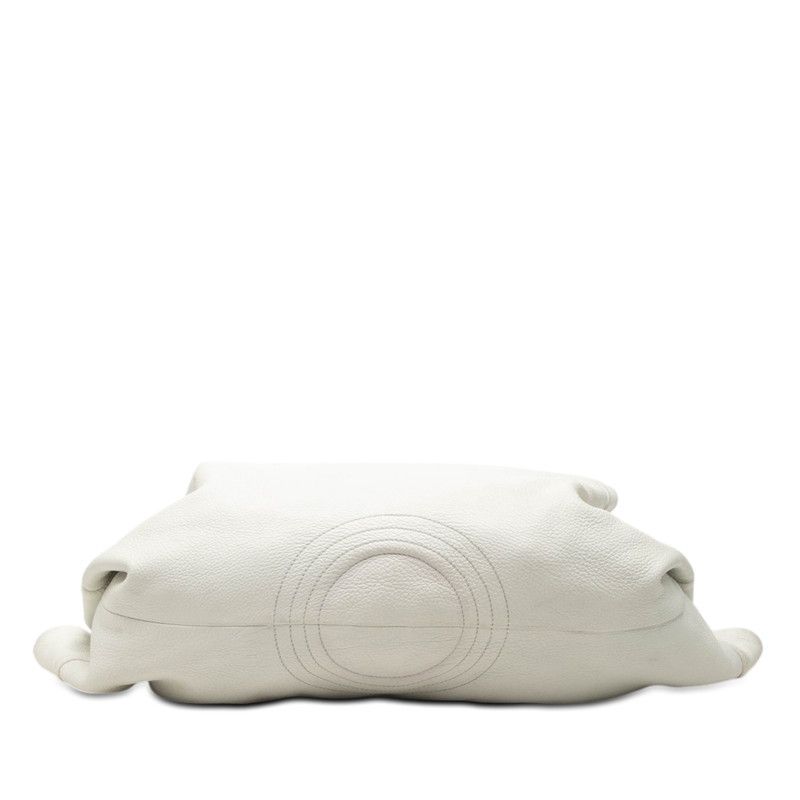 LOEWE ナッパアイレ　バッグ　ホワイト ロエベ アナグラム ナッパアイレ ハンドバッグ ホワイト レザー