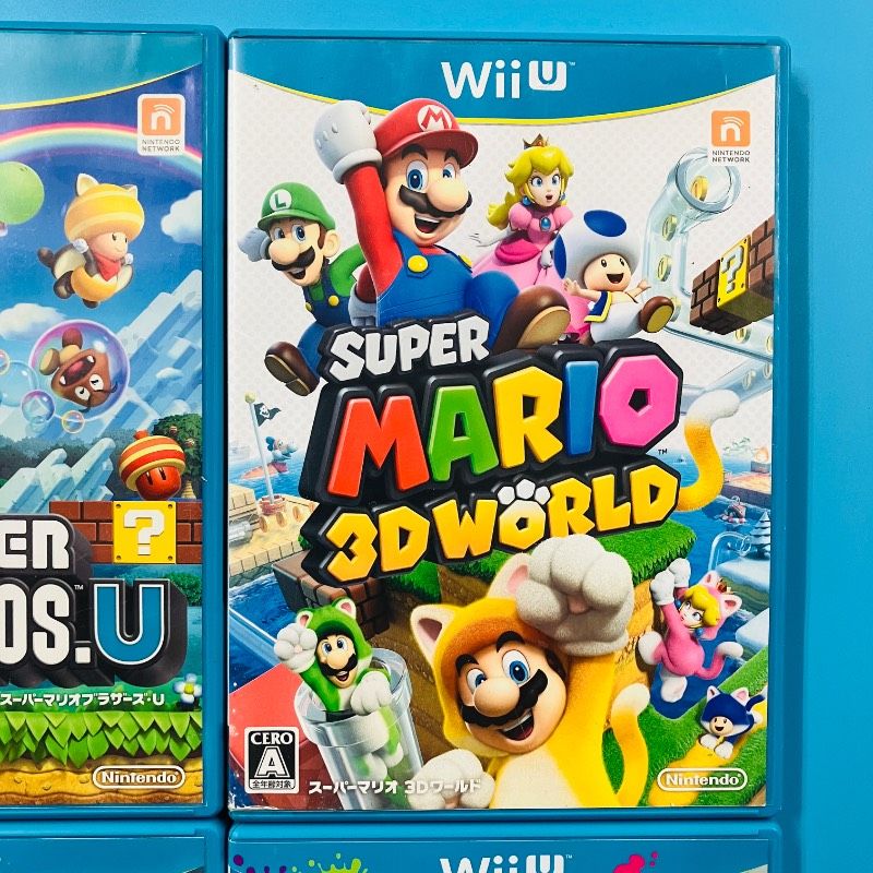 4点セット】WiiU New スーパーマリオブラザーズ U スーパーマリオ 3D