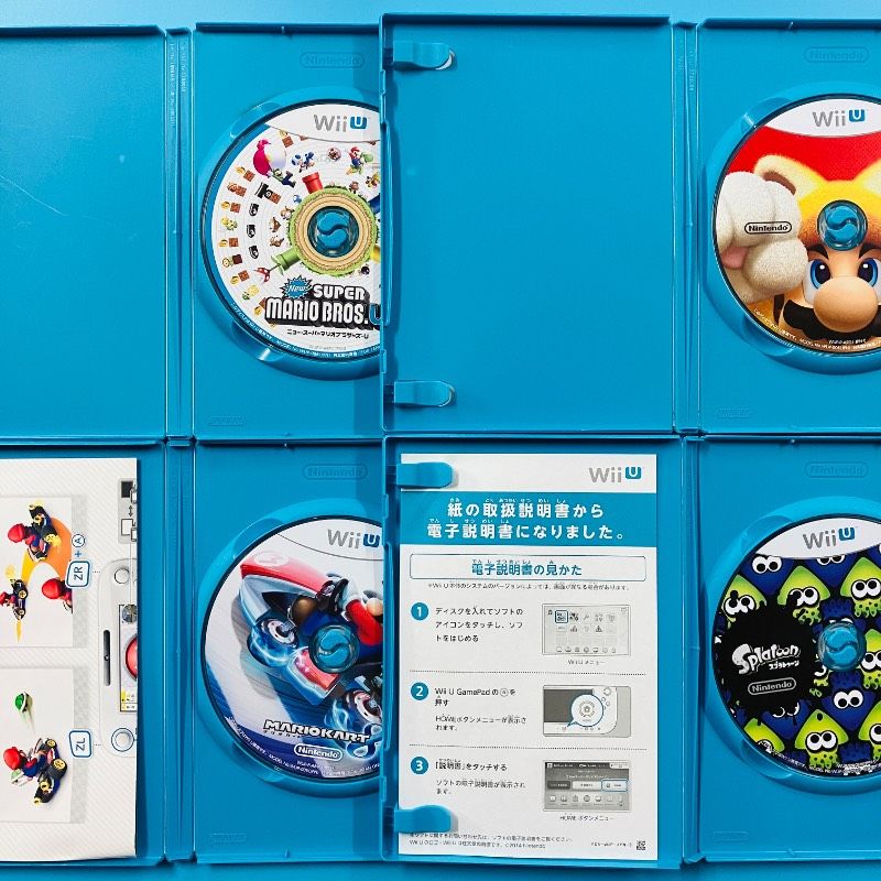 4点セット】WiiU New スーパーマリオブラザーズ U スーパーマリオ 3D