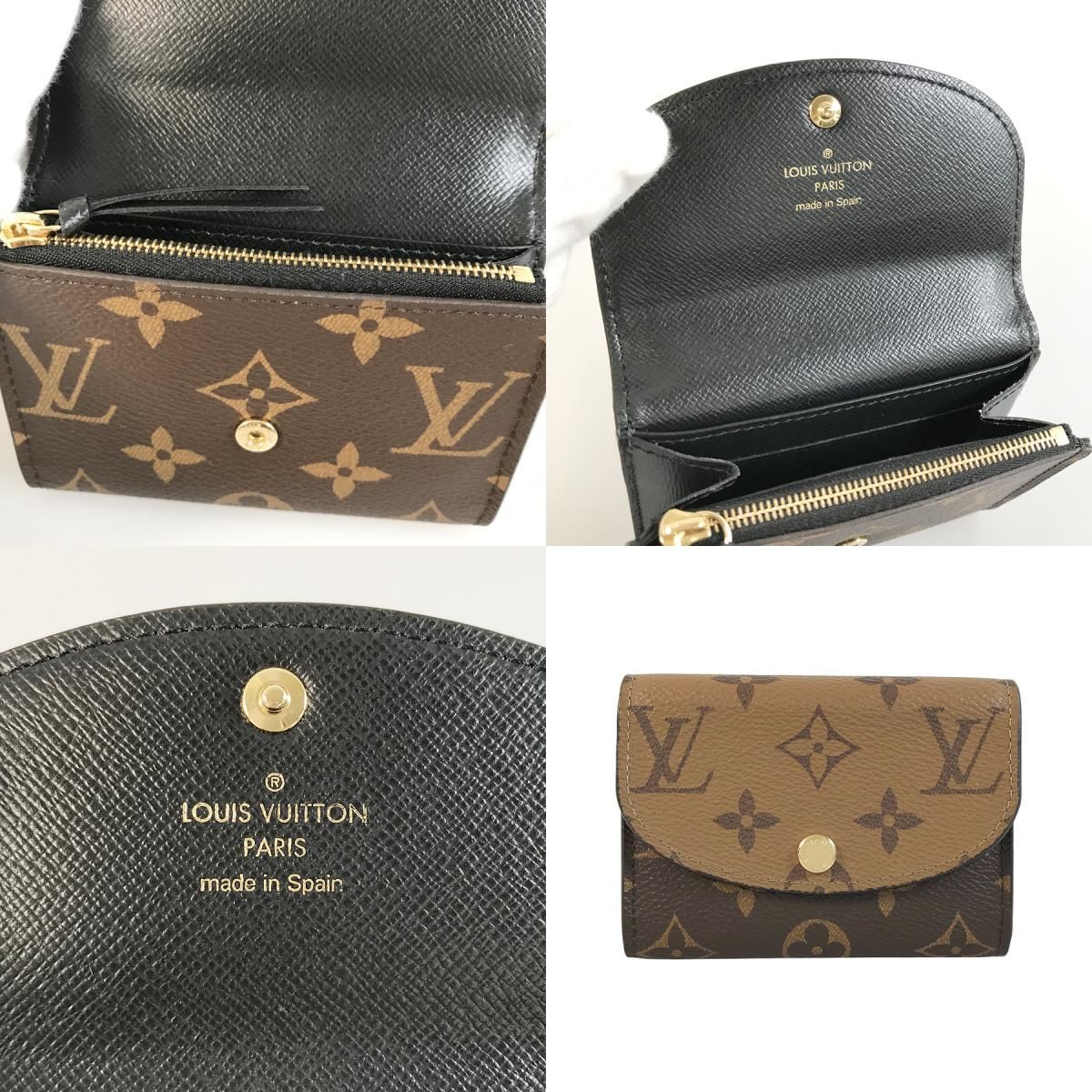 ルイ・ヴィトン LOUIS VUITTON モノグラム リバース ポルト モネ