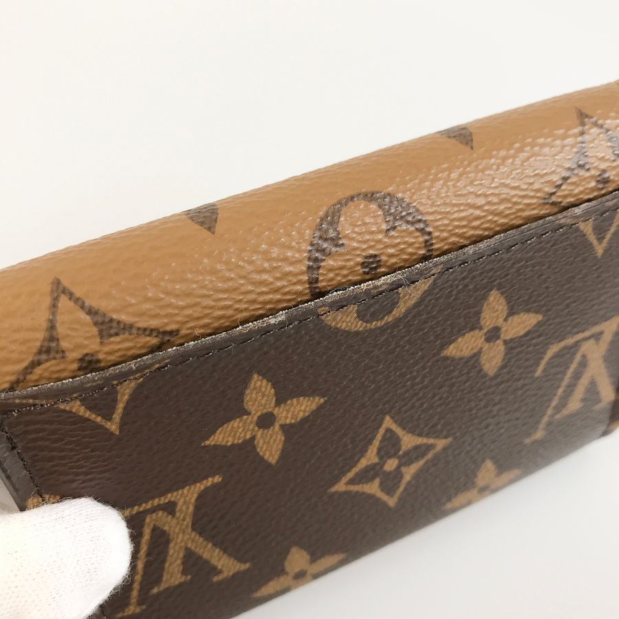 ルイ・ヴィトン LOUIS VUITTON モノグラム リバース ポルト モネ