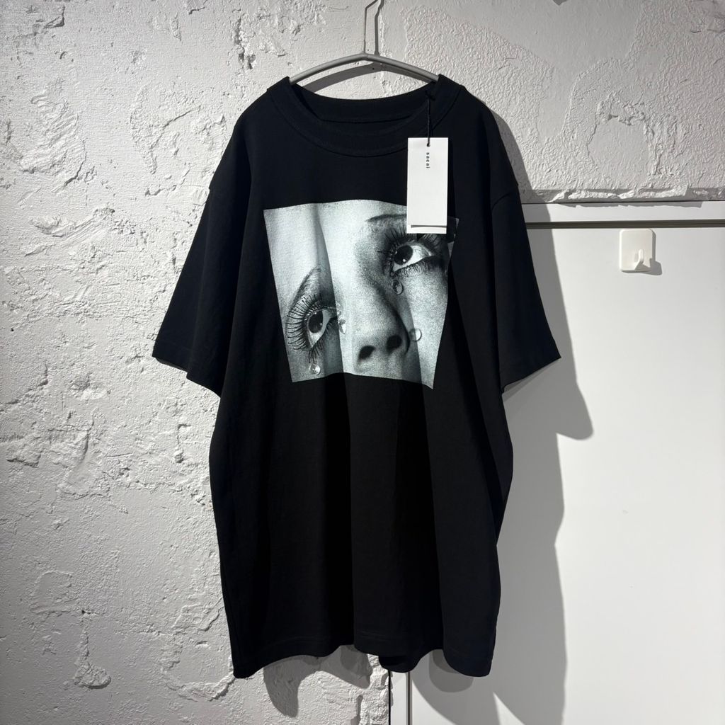sacai サカイ 25AW MAN RAY TEE 半袖Tシャツ 25-01061S ブラック size
