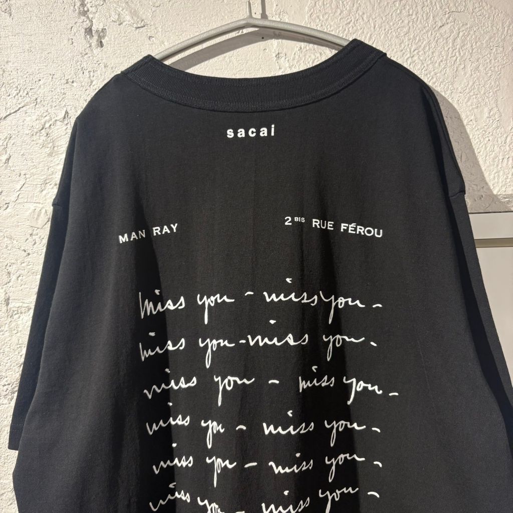 sacai サカイ 25AW MAN RAY TEE 半袖Tシャツ 25-01061S ブラック size