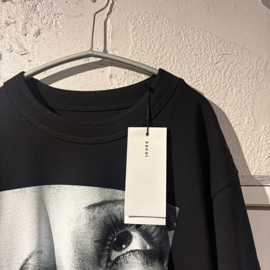 sacai サカイ 25AW MAN RAY TEE 半袖Tシャツ 25-01061S ブラック size