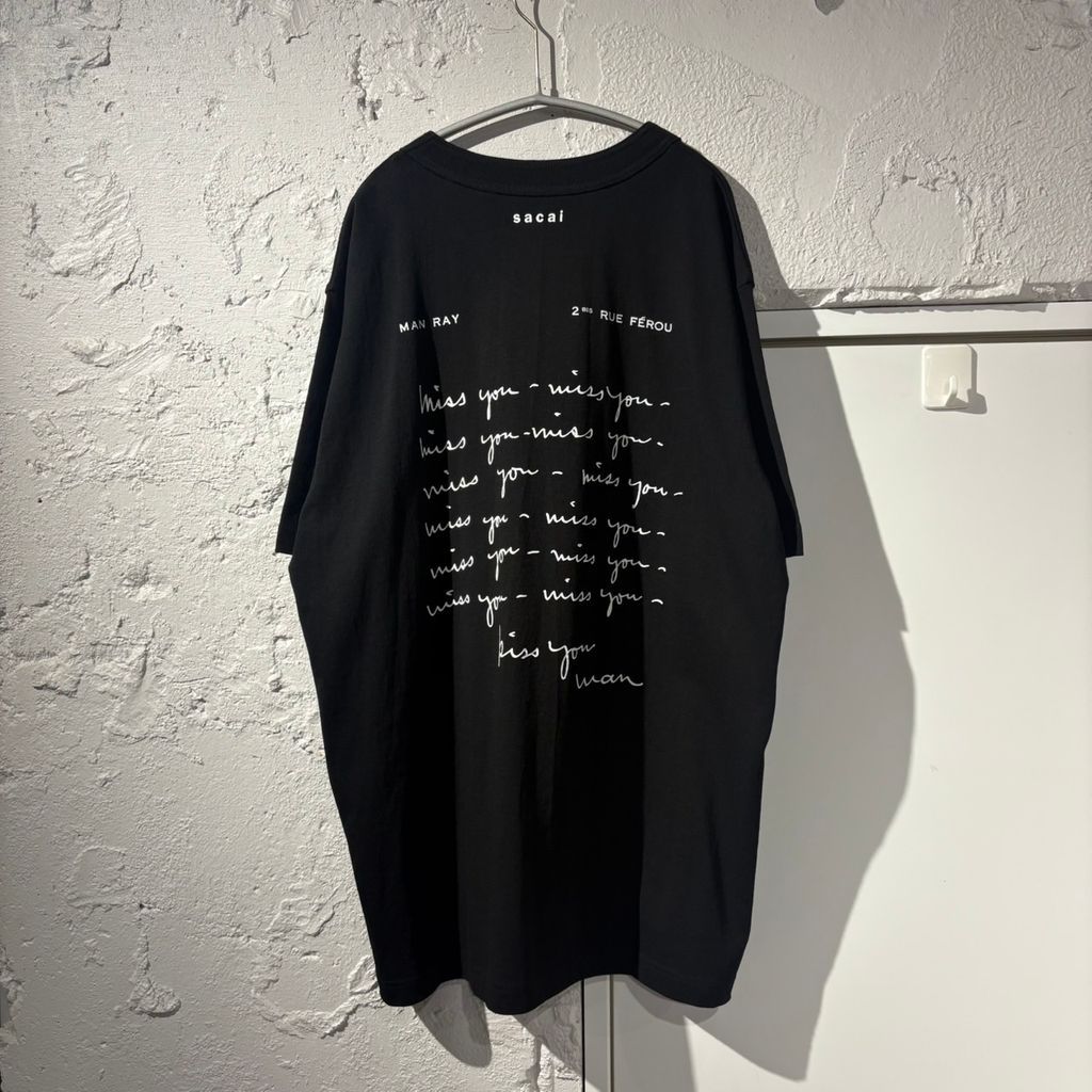 sacai サカイ 25AW MAN RAY TEE 半袖Tシャツ 25-01061S ブラック size