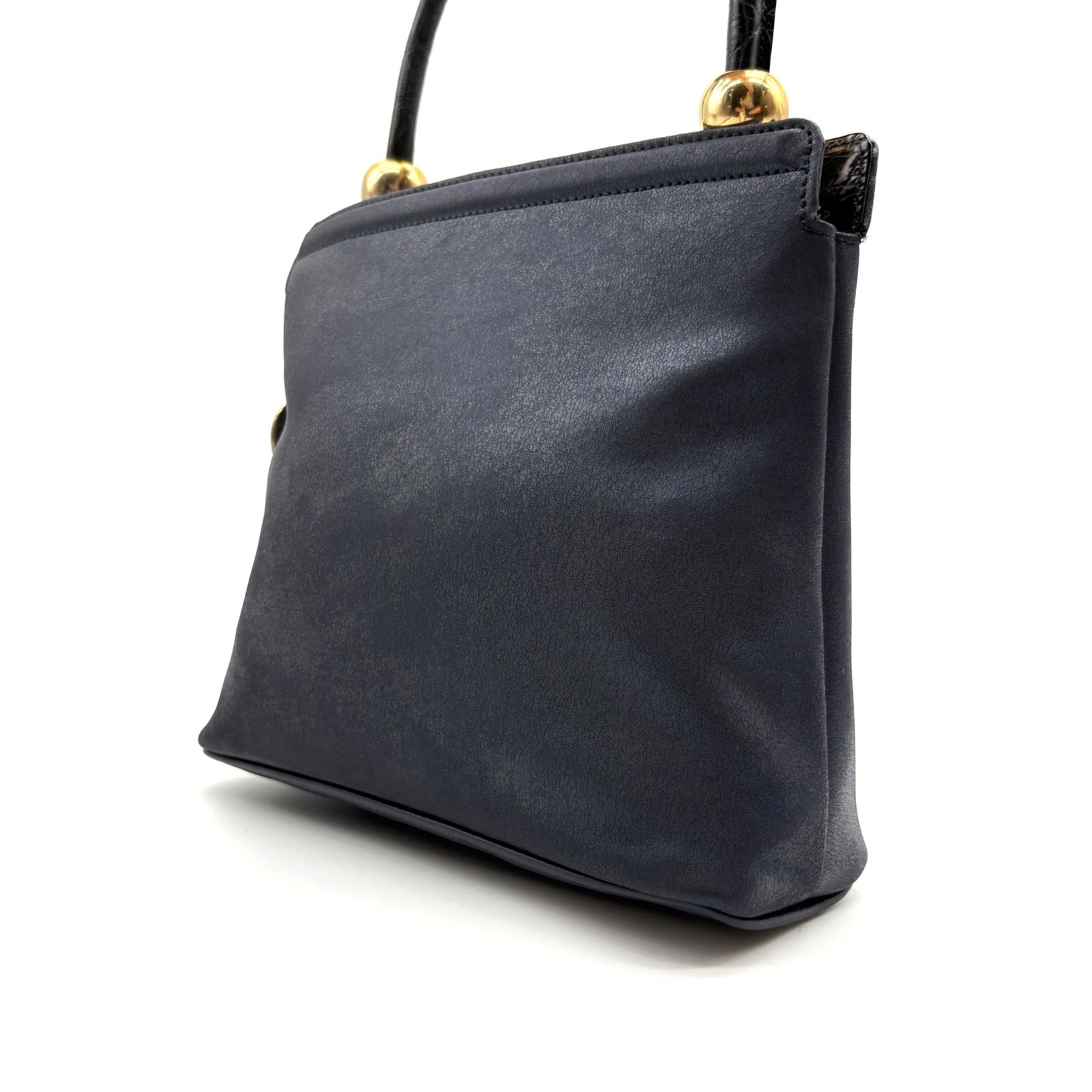Mangiameli Vintage Leather One ShoulderBag Navy マンジャメリ ヴィンテージ レザー ワンショルダーバッグ ネイビー - メルカリ