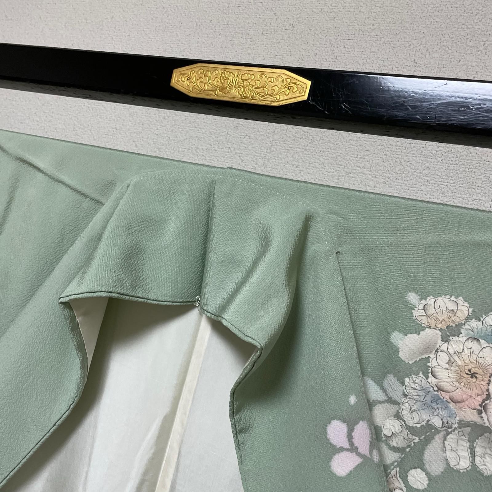 付下げ ちりめん 裄66 絞り 美しい辻ヶ花 着物 正絹 X-4754 - メルカリ