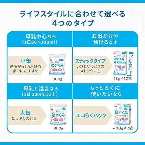 エコらくパック はぐくみ 森永 800g はじめてセット つめかえ用