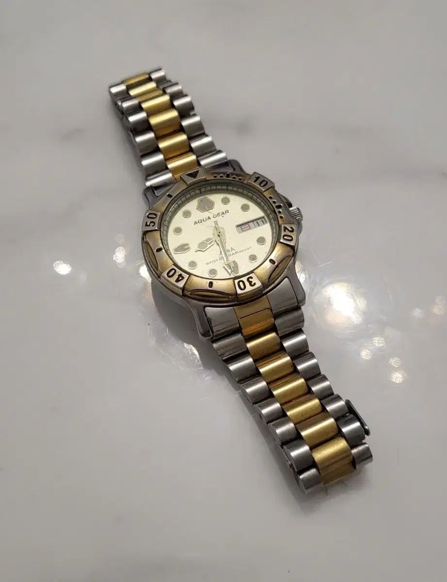 SEIKO - 稼働/新品電池 セイコー アルバ アクアギア 腕時計 V736-6A00 