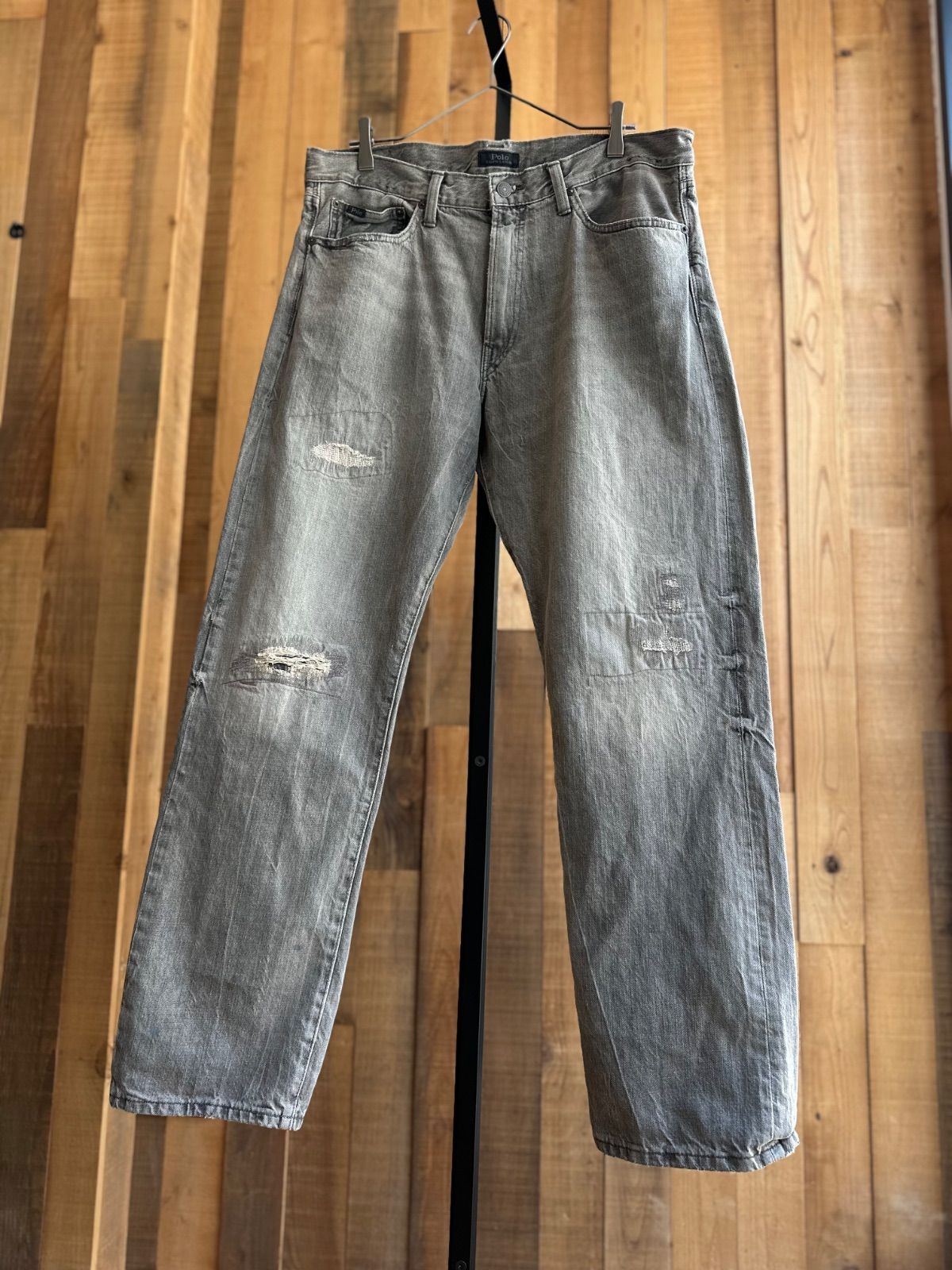 Polo Lauren Ralph Distressed Denim Patchwork - Damaged RALPH Jeans 