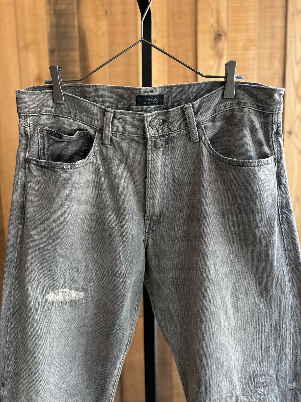 Polo Lauren Ralph Distressed Denim Patchwork - Damaged RALPH Jeans 