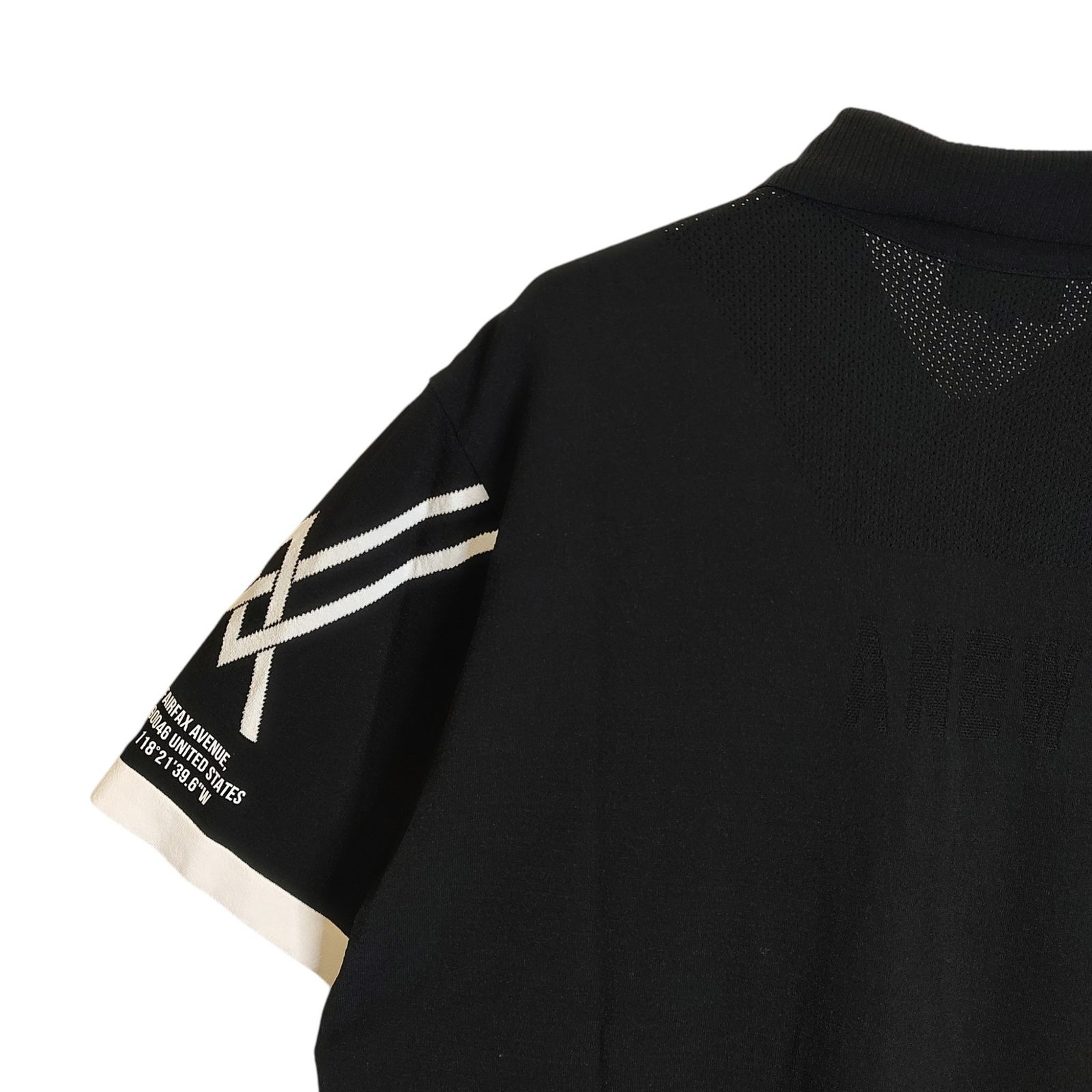 ANEW GOLF アニュー ゴルフ SM LOGO POINT SHORT SLEEVE SWEATER 半袖