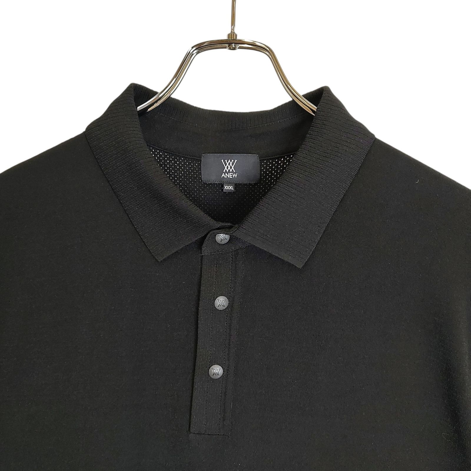 ANEW GOLF アニュー ゴルフ SM LOGO POINT SHORT SLEEVE SWEATER 半袖