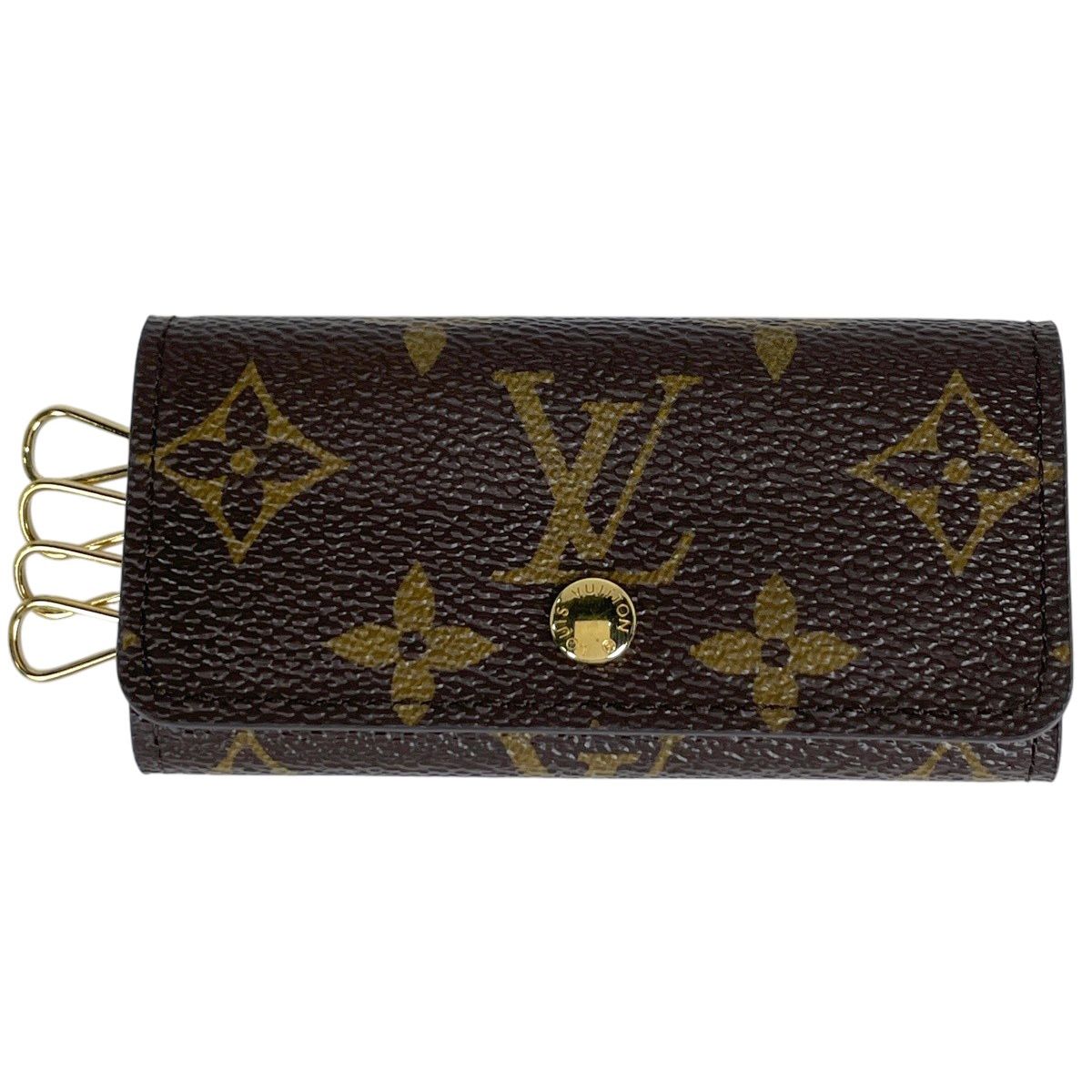 ルイ・ヴィトン Louis Vuitton ミュルティクレ 4 キーホルダー キーフック キーケース モノグラム ブラウン M62631 レディース 【中古】