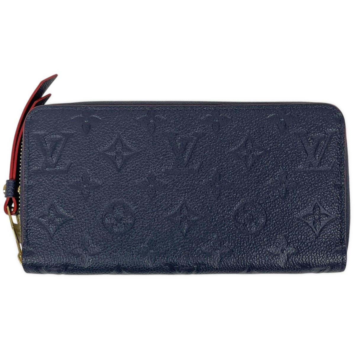 ルイ・ヴィトン Louis Vuitton ジッピー ウォレット ラウンドジップ 長財布 モノグラムアンプラント マリーヌルージュ(ネイビー) M62121 レディース 【中古】
