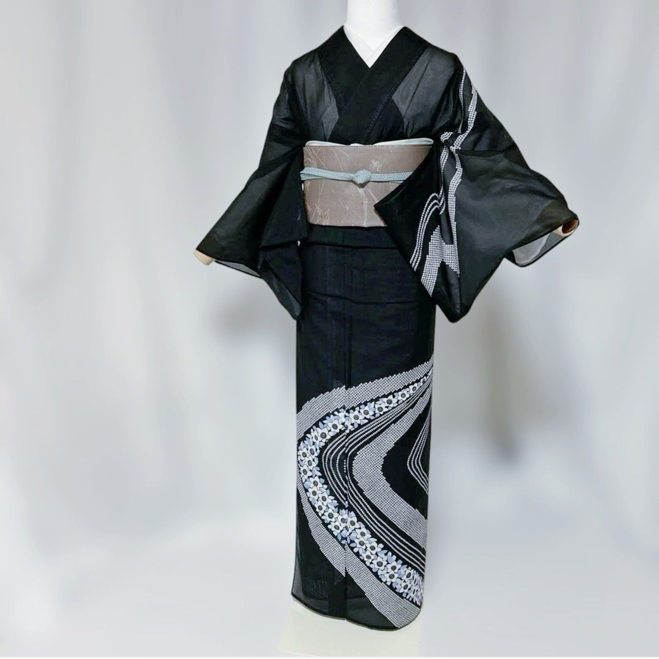 超美品 辻が花意匠 絽 訪問着 フルセット 東レ 夏帯 夏帯締め 夏帯揚げ