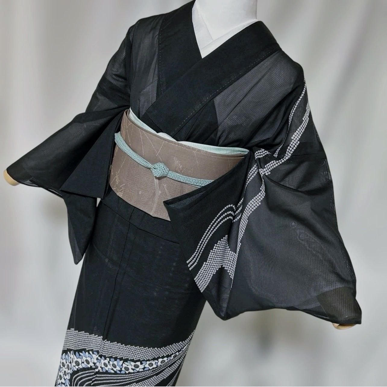超美品 辻が花意匠 絽 訪問着 フルセット 東レ 夏帯 夏帯締め 夏帯揚げ