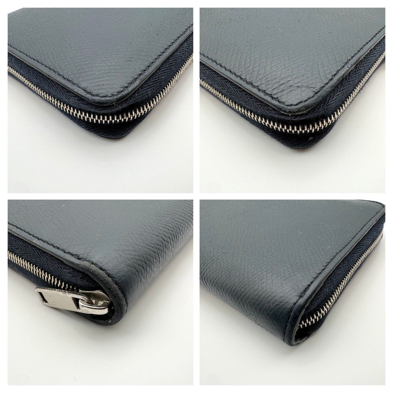 美品 CELINE ネイビー レザー 長財布 【公式通販】