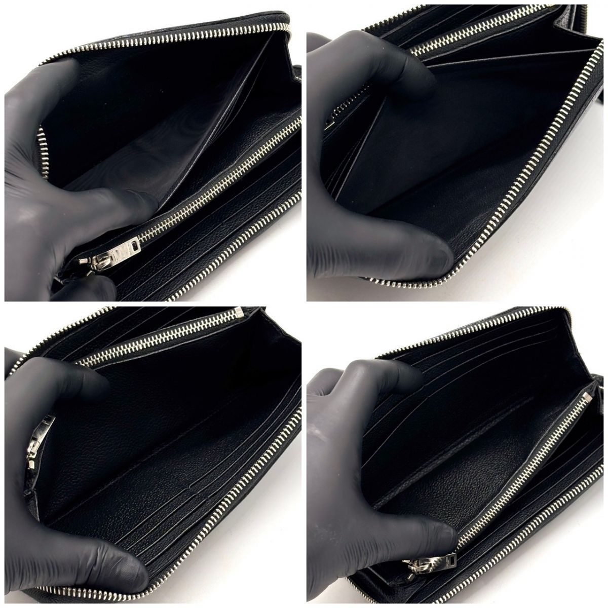 凛とした余韻を纏う】 SAINT LAURENT カサンドラ YSLロゴ キャビア