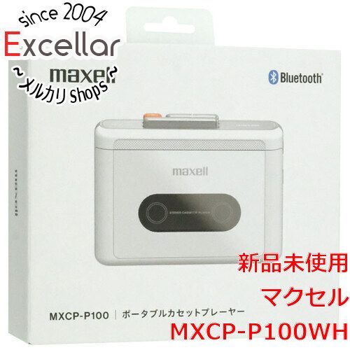 [bn:1] maxell　Bluetooth対応ポータブルカセットプレーヤー　MXCP-P100WH　ホワイト